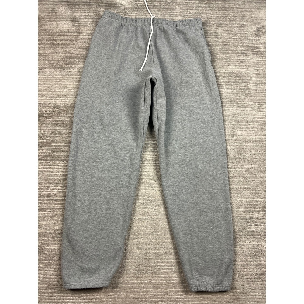Athletic Works Sweatpants Mens XL Gray Fleece Joggers Elastic Waist Drawstring
